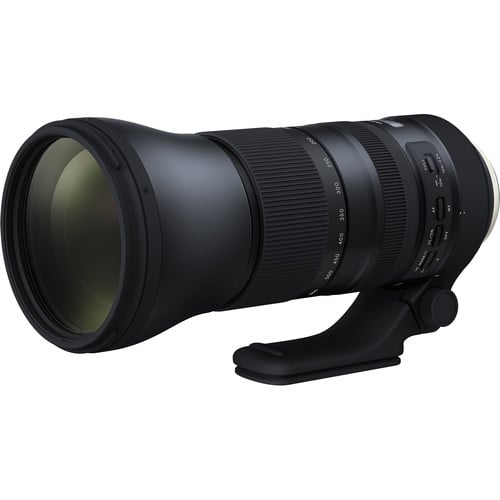 Tamron SP 150–600mm f/5–6.3 Di VC USD G2 telephoto zoom lens for Canon EF, designed for wildlife, sports, and outdoor photography.