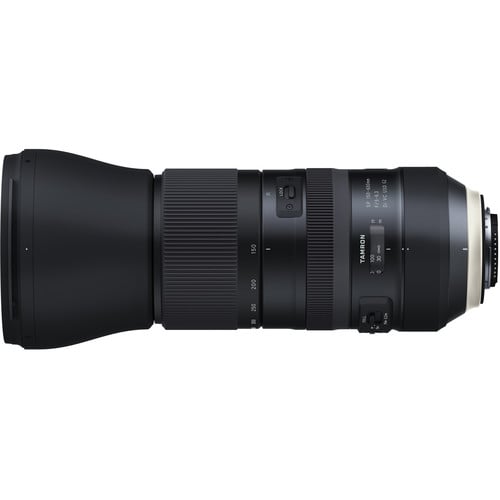 Tamron SP 150–600mm f/5–6.3 Di VC USD G2 telephoto zoom lens for Nikon F, designed for wildlife, sports, and nature photography.