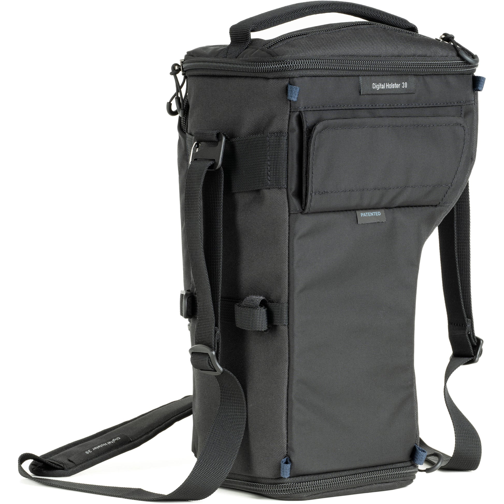 Think Tank Digital Holster 30 V3 camera bag with quick-access lid, belt attachment, and rain protection.