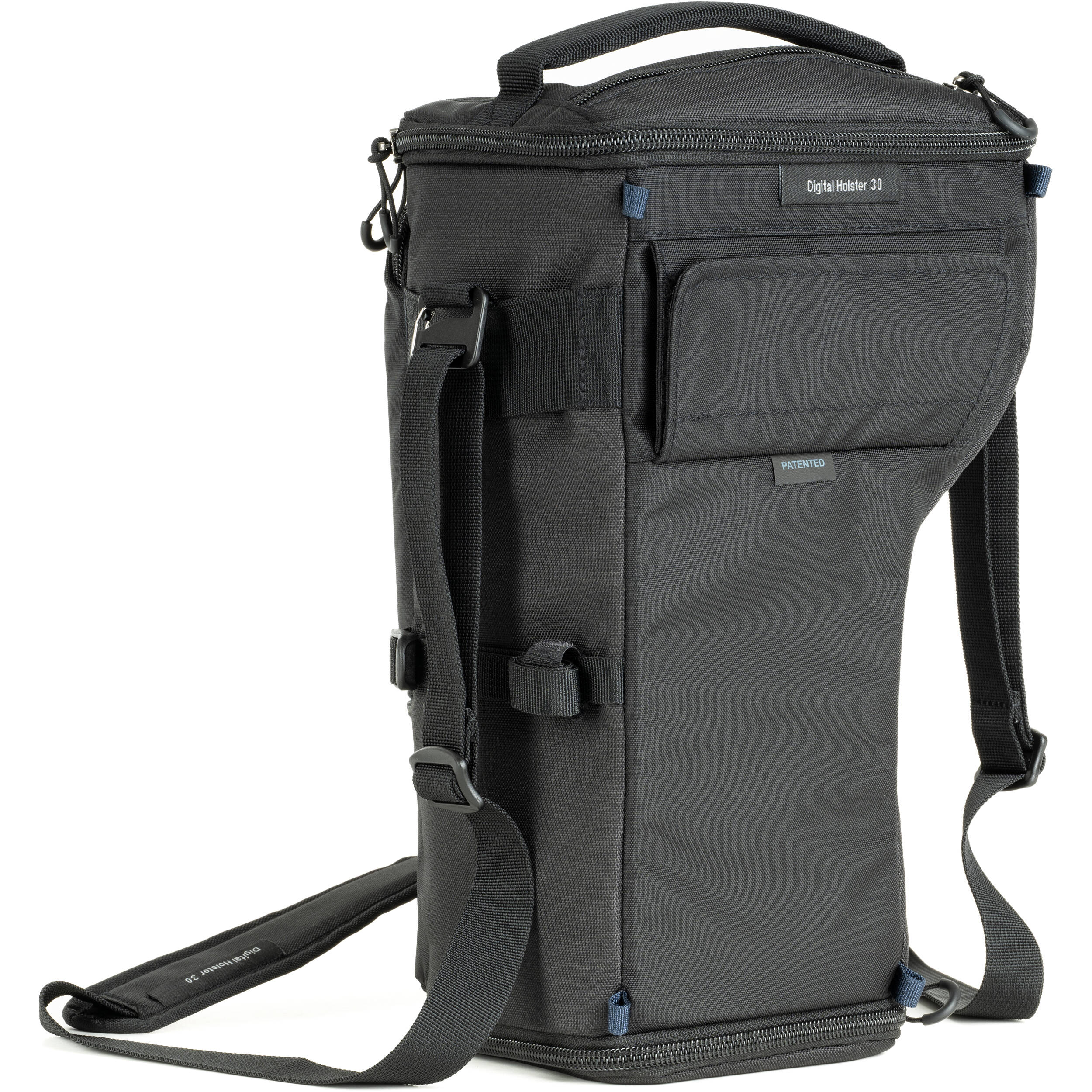 Think Tank Digital Holster 30 V3 camera bag with quick-access lid, belt attachment, and rain protection.