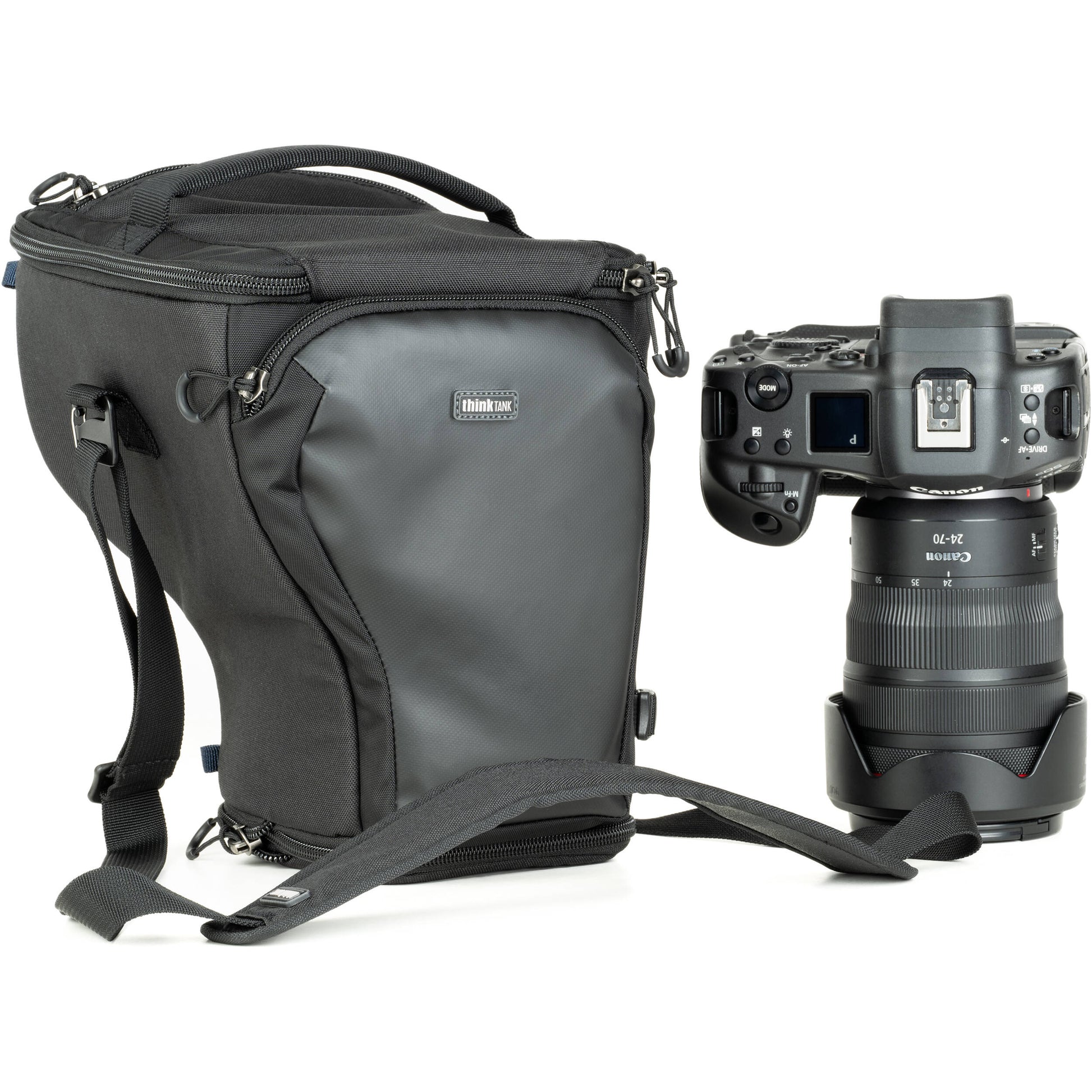 Think Tank V3 Digital Holster 40 Large camera bag with quick-access lid, belt attachment, and weatherproof design.