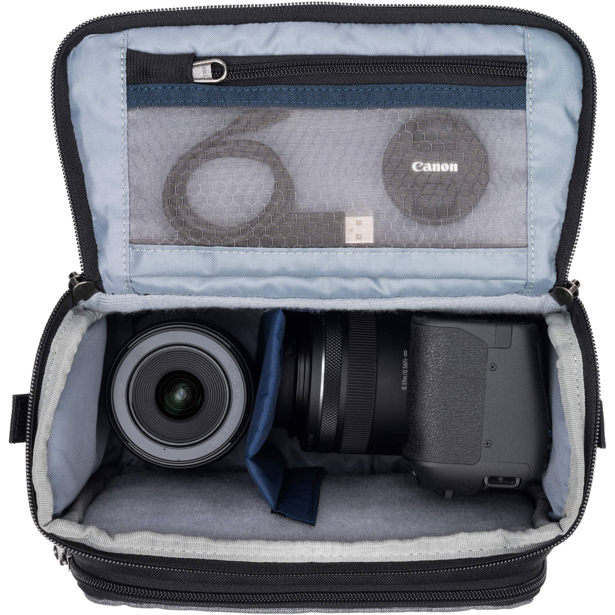 Mover 20 V2 with adjustable interior dividers for camera and lenses