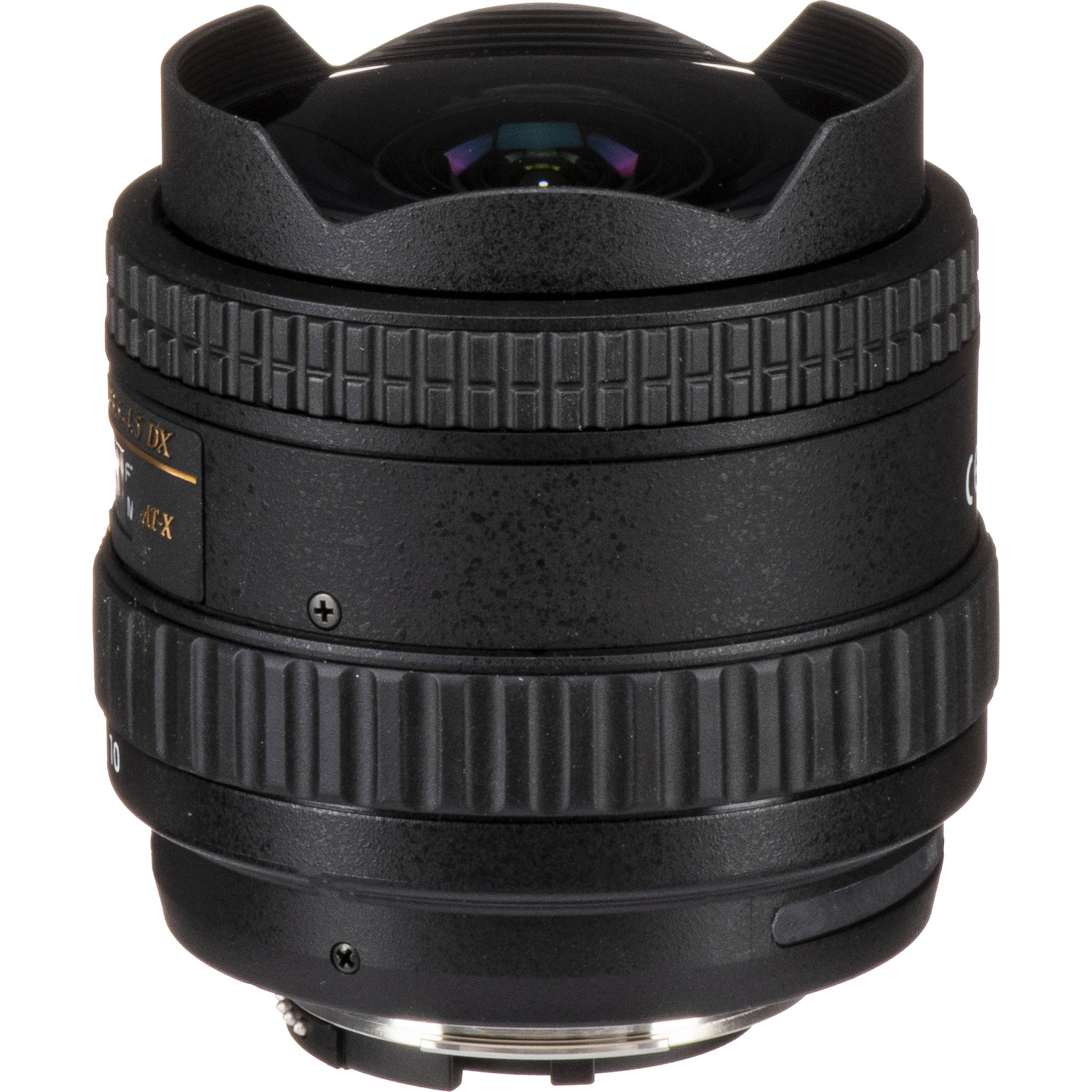 Tokina AT-X 10–17mm AF DX ultra-wide zoom lens for Nikon F, ideal for landscapes, architecture, and interiors.