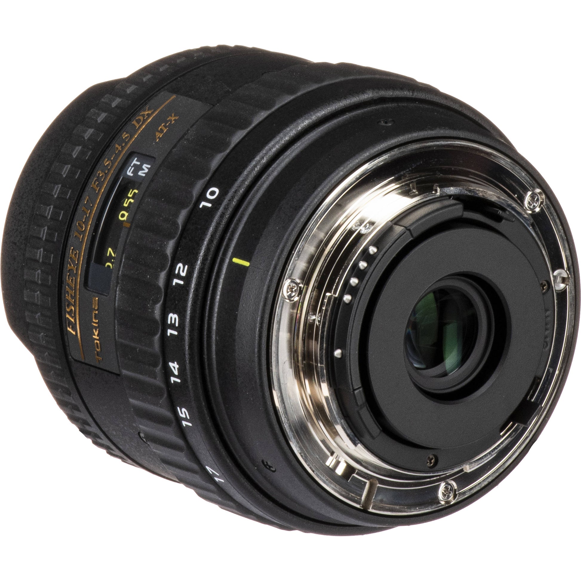 Tokina AT-X 10–17mm AF DX ultra-wide zoom lens for Nikon F, ideal for landscapes, architecture, and interiors.