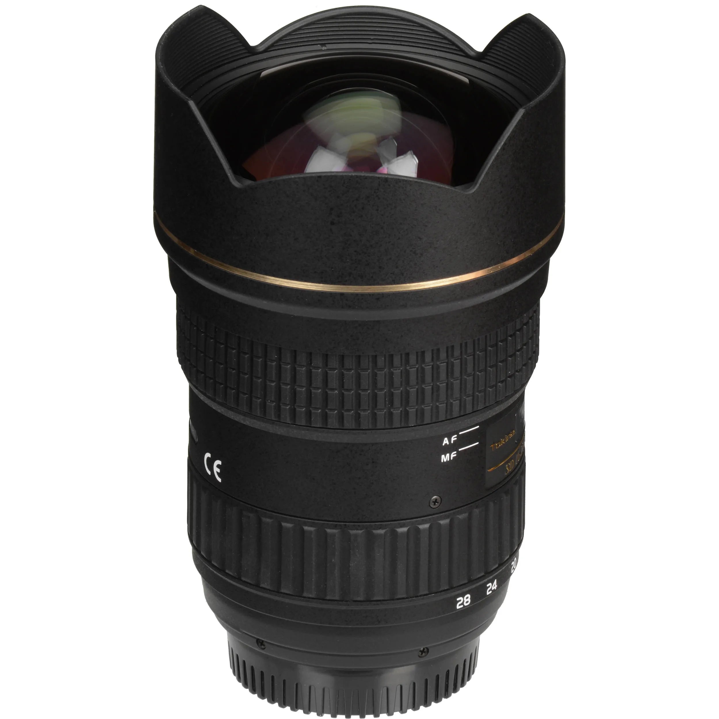 Tokina AT-X 16–28mm f/2.8 Pro FX wide-angle zoom lens for Canon EF, ideal for landscapes, architecture, and interiors.