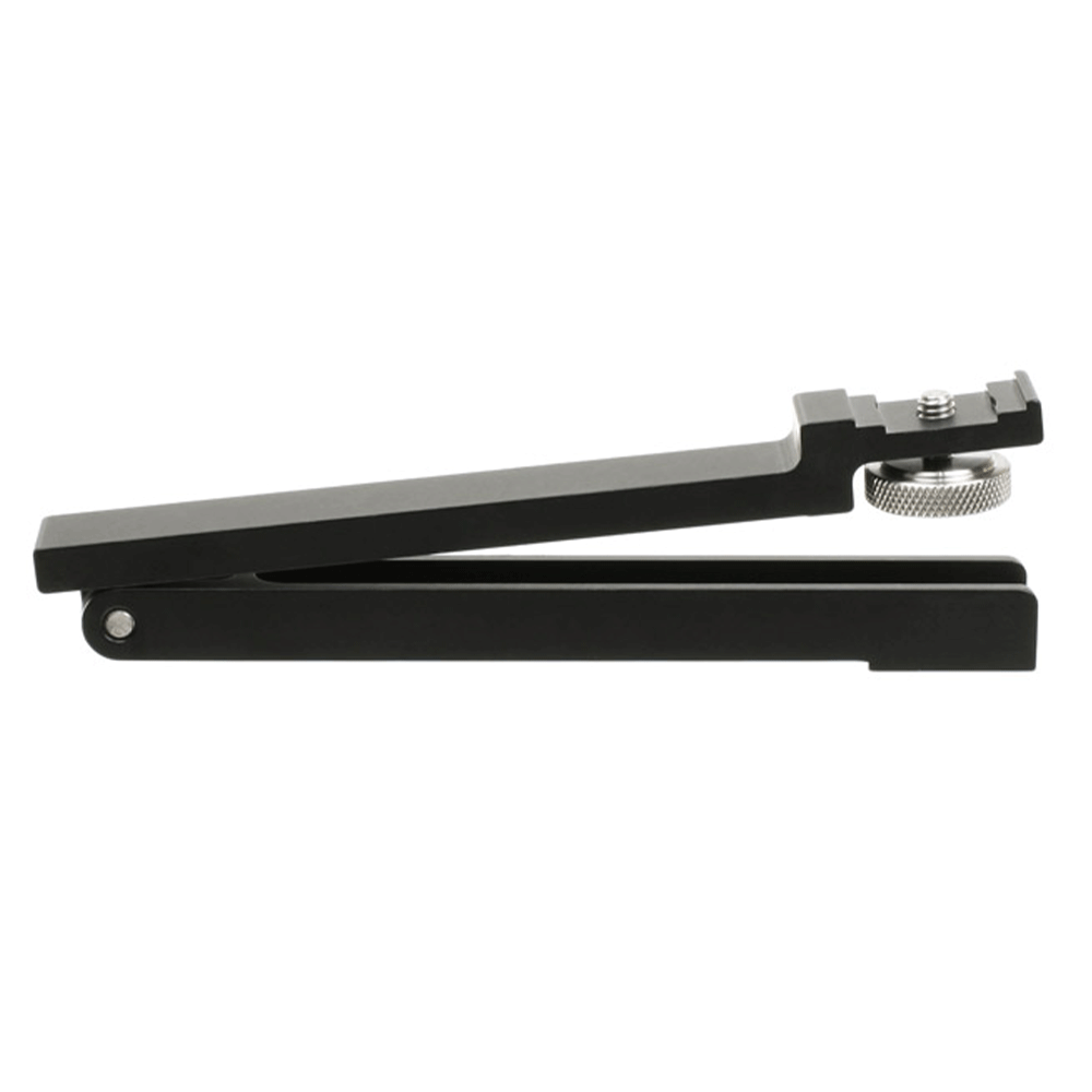 Lightweight aluminium accessory for flipping and positioning flash units in the Wimberley modular bracket system.