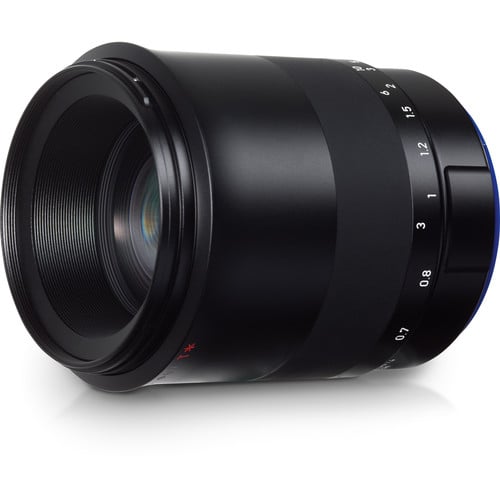 Zeiss Milvus 100mm f/2 Macro ZE for Canon EF. Telephoto macro lens with 1:2 magnification, fast f/2 aperture, and weather-sealed all-metal build.