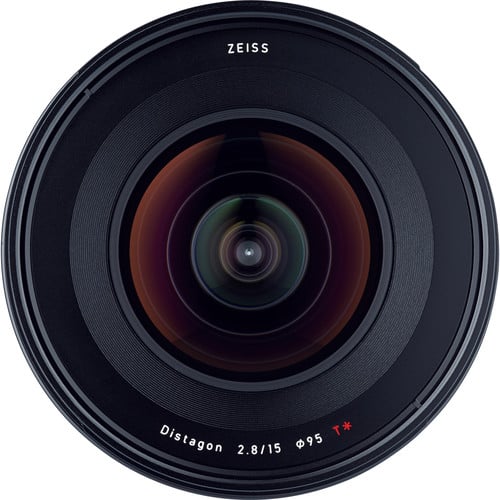 Zeiss Milvus 15mm f/2.8 ZF.2 for Nikon F. Ultra-wide angle prime lens with f/2.8 aperture, advanced optics, manual focus, and weather-sealed build.