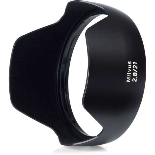 Zeiss Milvus 21mm f/2.8 ZE for Canon EF. Wide angle prime lens with f/2.8 aperture, advanced optics, manual focus, and weather-sealed construction.