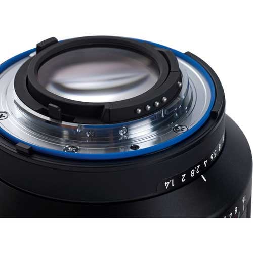 Zeiss Milvus 50mm f/1.4 ZF.2 for Nikon F. Standard prime lens with f/1.4 aperture, sharp optics, manual focus, and durable weather-sealed construction.