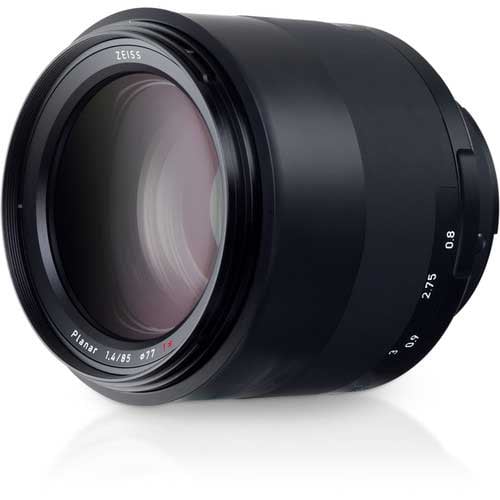 Zeiss Milvus 85mm f/1.4 ZF.2 for Nikon F. Premium portrait lens with smooth bokeh, sharp optics, f/1.4 aperture, manual focus, and weather-sealed build.
