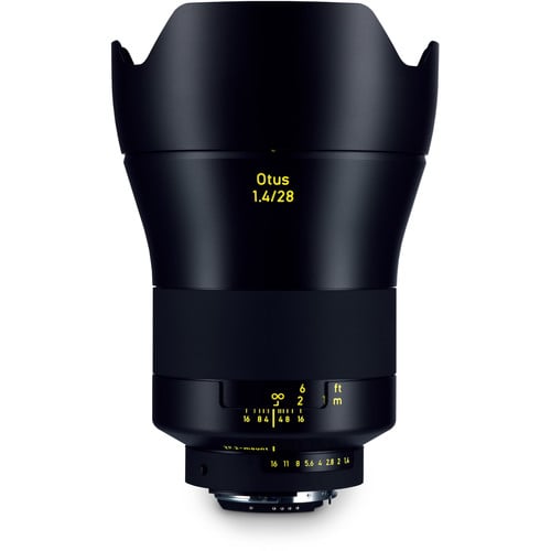 Zeiss Otus 28mm f/1.4 ZF.2 for Nikon F. Professional wide-angle lens with f/1.4 aperture, superior sharpness, manual focus, and weather-sealed build.