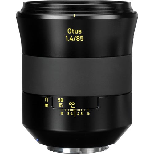 Zeiss Otus 85mm f/1.4 ZE for Canon EF. Premium portrait lens with f/1.4 aperture, Apo Planar optics, smooth bokeh, manual focus, and weather-sealed build.
