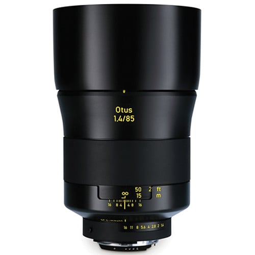Zeiss Otus 85mm f/1.4 ZE for Canon EF. Premium portrait lens with f/1.4 aperture, Apo Planar optics, smooth bokeh, manual focus, and weather-sealed build.