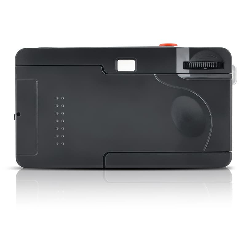 AgfaPhoto 35mm Reusable Film Camera (Red) – stylish point-and-shoot film camera with built-in flash, fixed-focus lens, and lightweight design for fun everyday shooting.