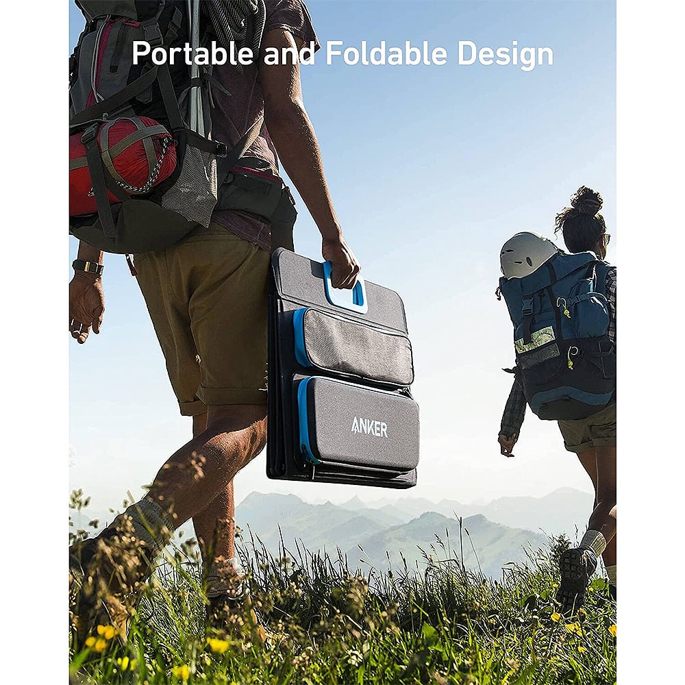 A portable solar panel ideal for charging your solar generator. The perfect all-in-one power solution for road trips and camping and load shedding.