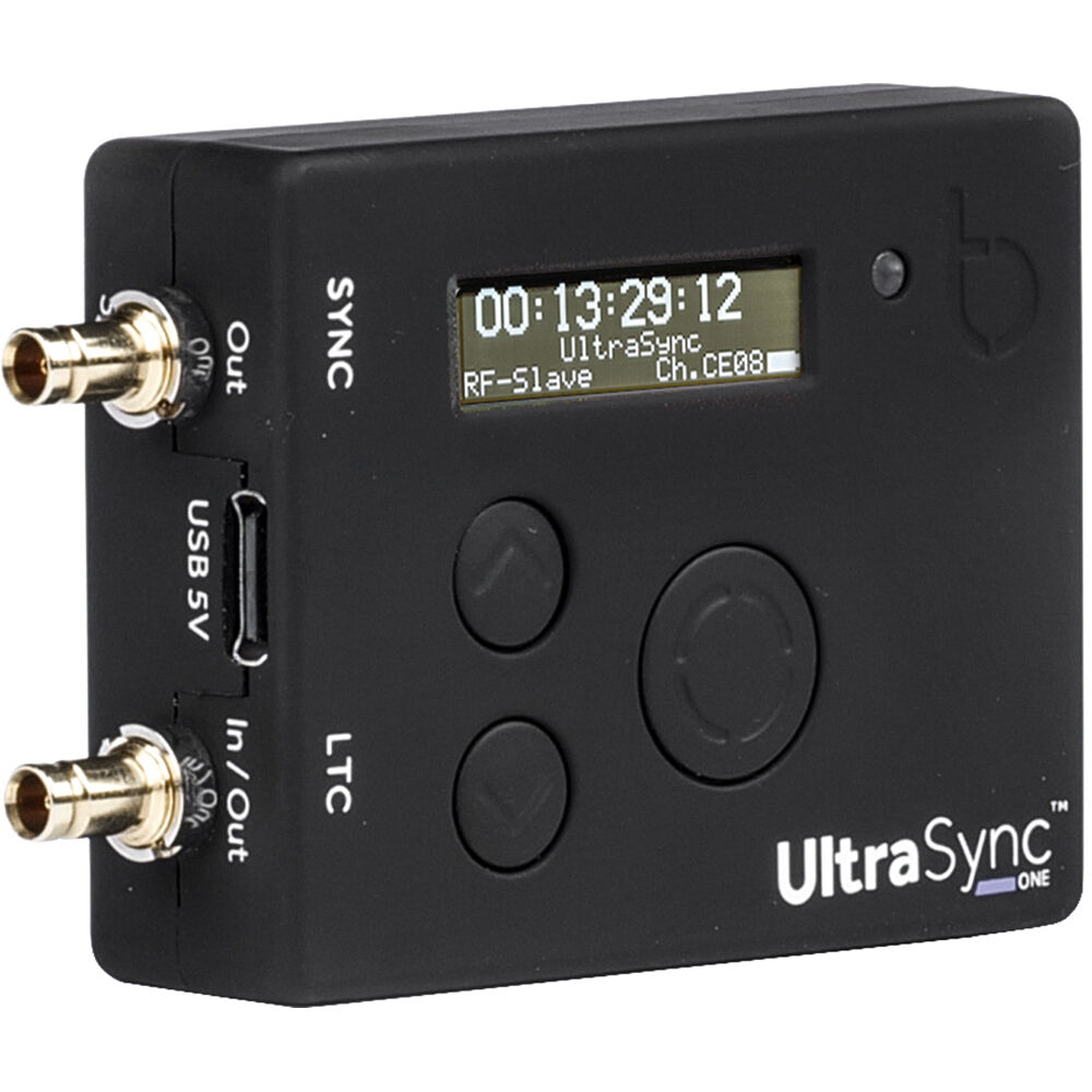 UltraSync ONE syncing multiple cameras wirelessly with 200m RF range and 25-hour battery life.
