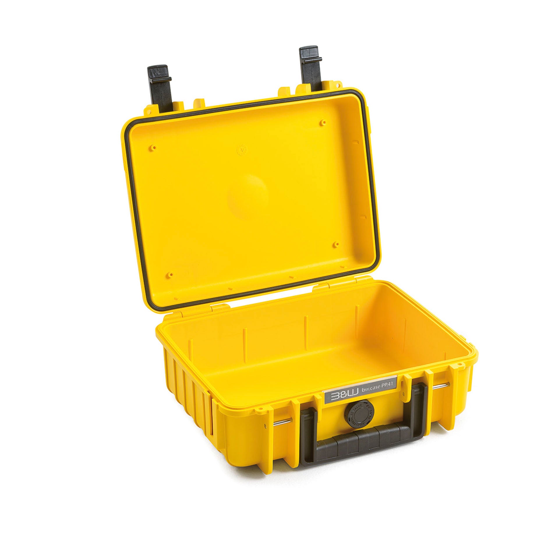 Durable B&W Case Type 1000 Yellow, impact-resistant and stackable.