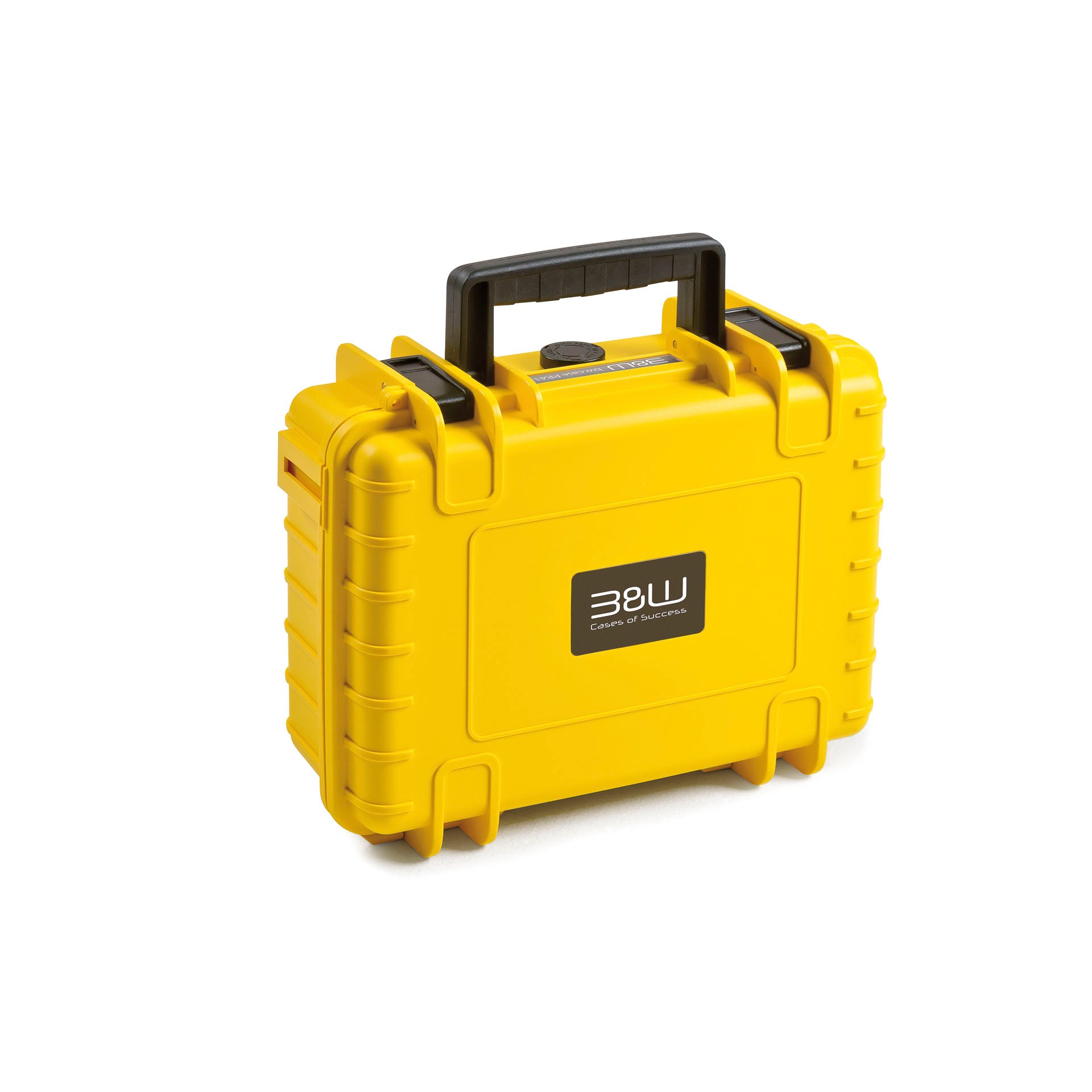 Durable B&W Case Type 1000 Yellow, impact-resistant and stackable.