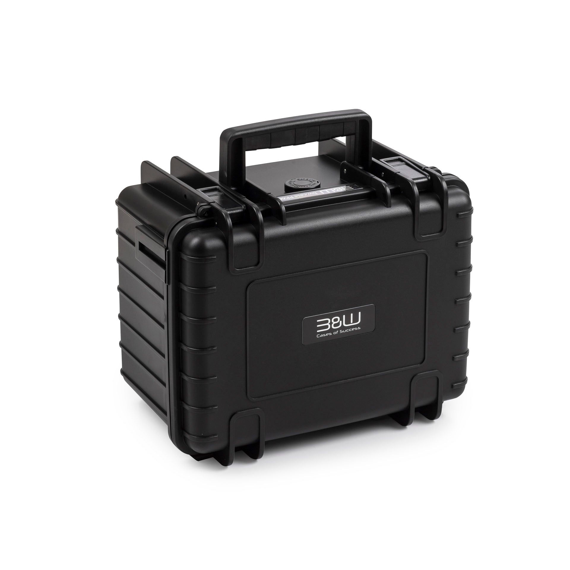 B&W Outdoor Case Type 2000 with pre-cut foam insert, waterproof and dustproof protective camera case, IP67 certified, durable and shock resistant.
