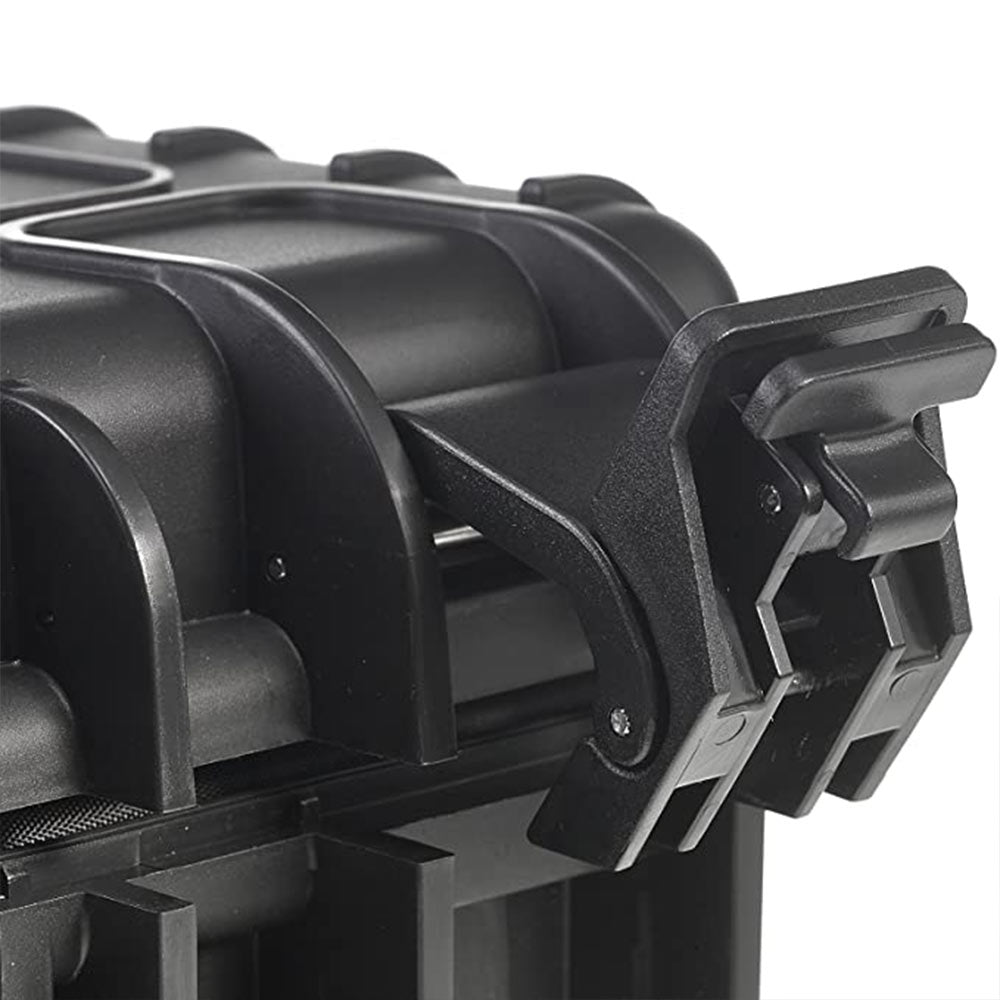 B&W Case Type 3000 with foam inserts for camera and lenses.