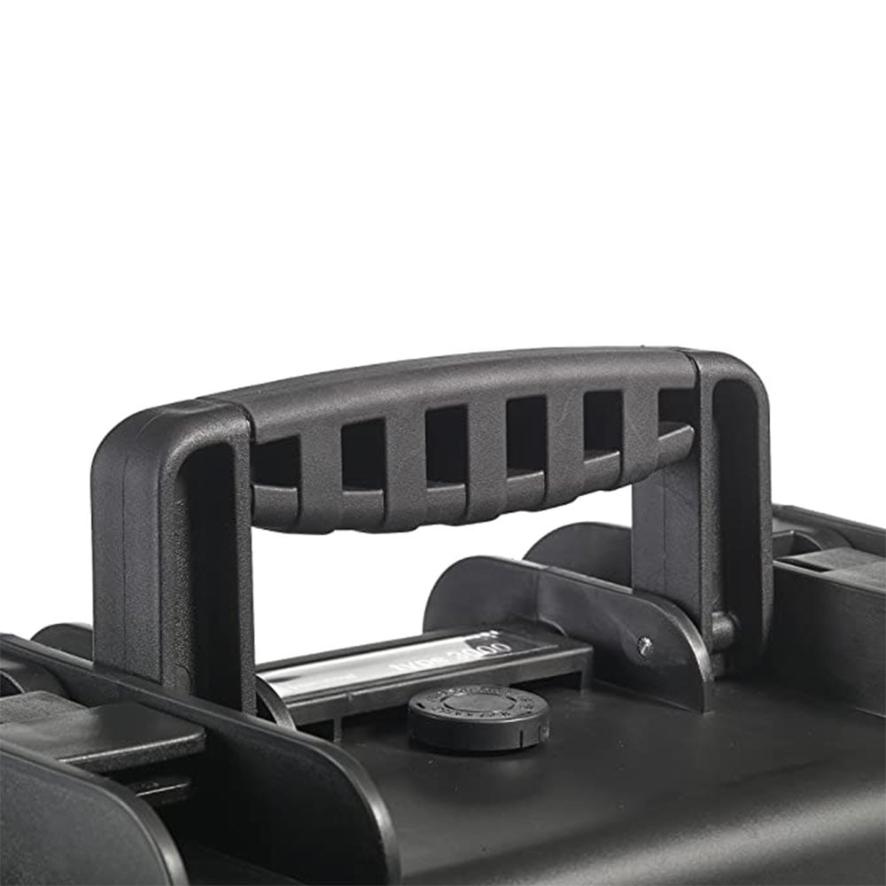 B&W Case Type 3000 in black with padded dividers for camera and lenses