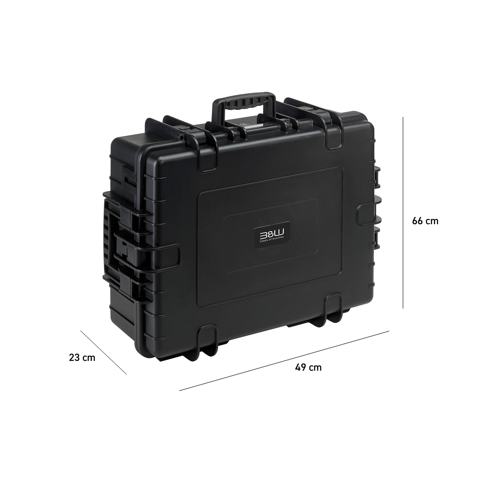 B&W Case Type 6500 with padded dividers, rugged waterproof and dustproof protective case
