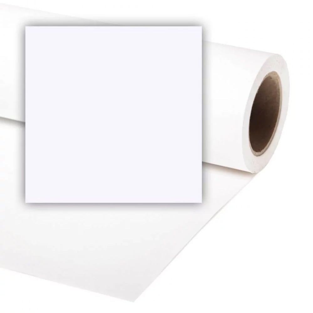 Roll of white paper with a sheet pulled out on a white background