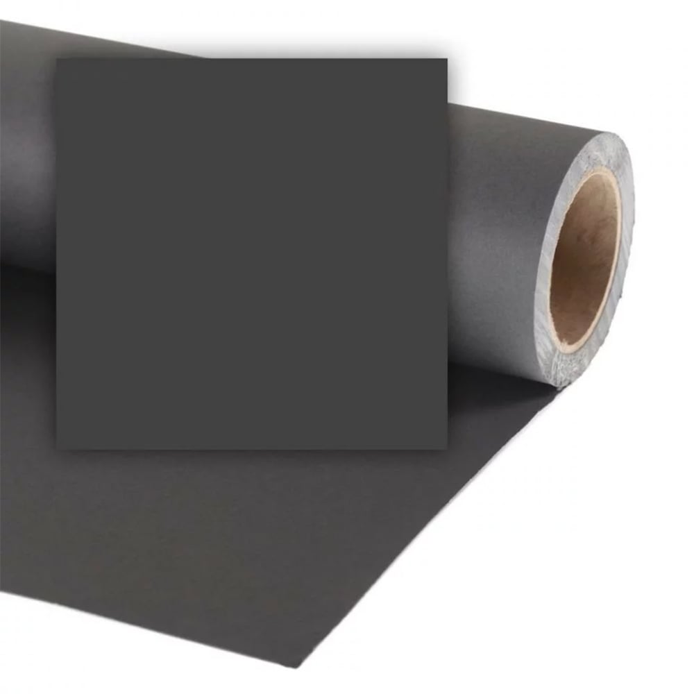 Roll of dark gray vinyl wrap on a white background