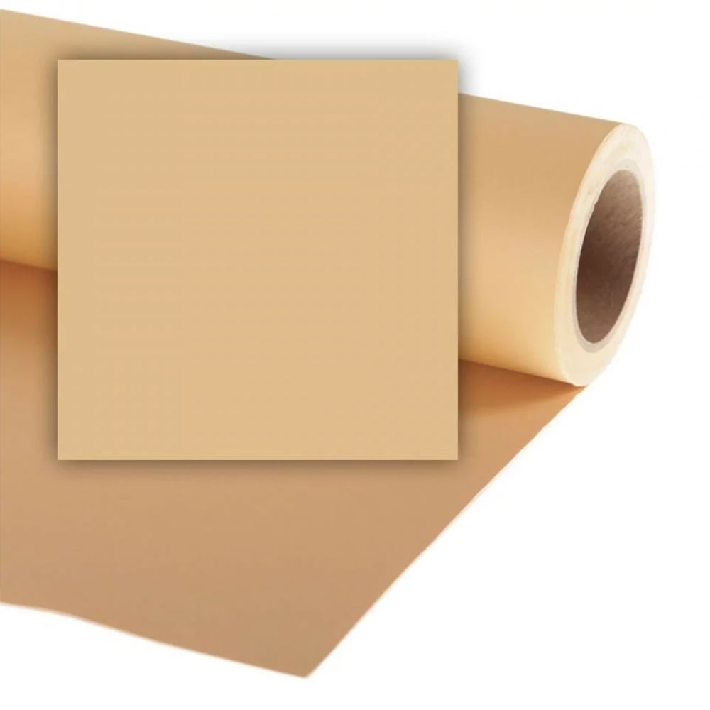 Roll of brown paper with a square piece cut out on a white background