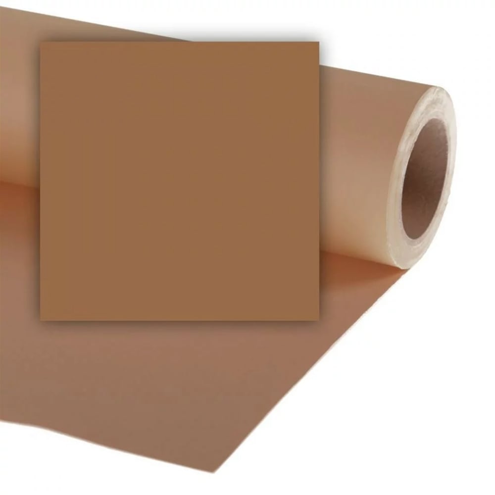 Brown paper roll on a white background