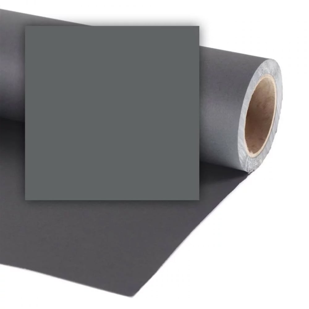 Roll of gray vinyl wrap on a white background