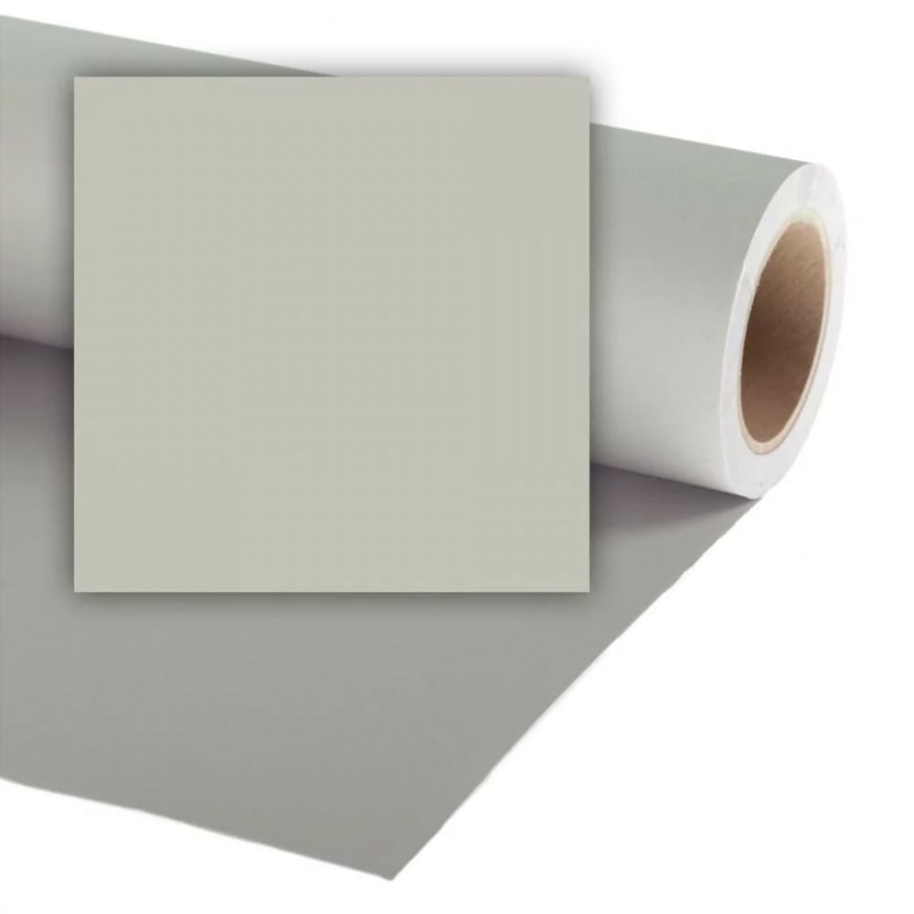Roll of gray vinyl with a square sample on a white background