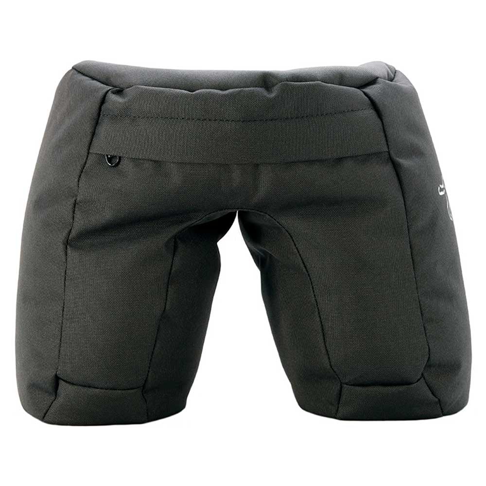 Badger Gear Snuggfit Beanbag II, a large, filled camera support beanbag in black, designed for stabilising long lenses on uneven surfaces such as car windows, ground, or rocks.