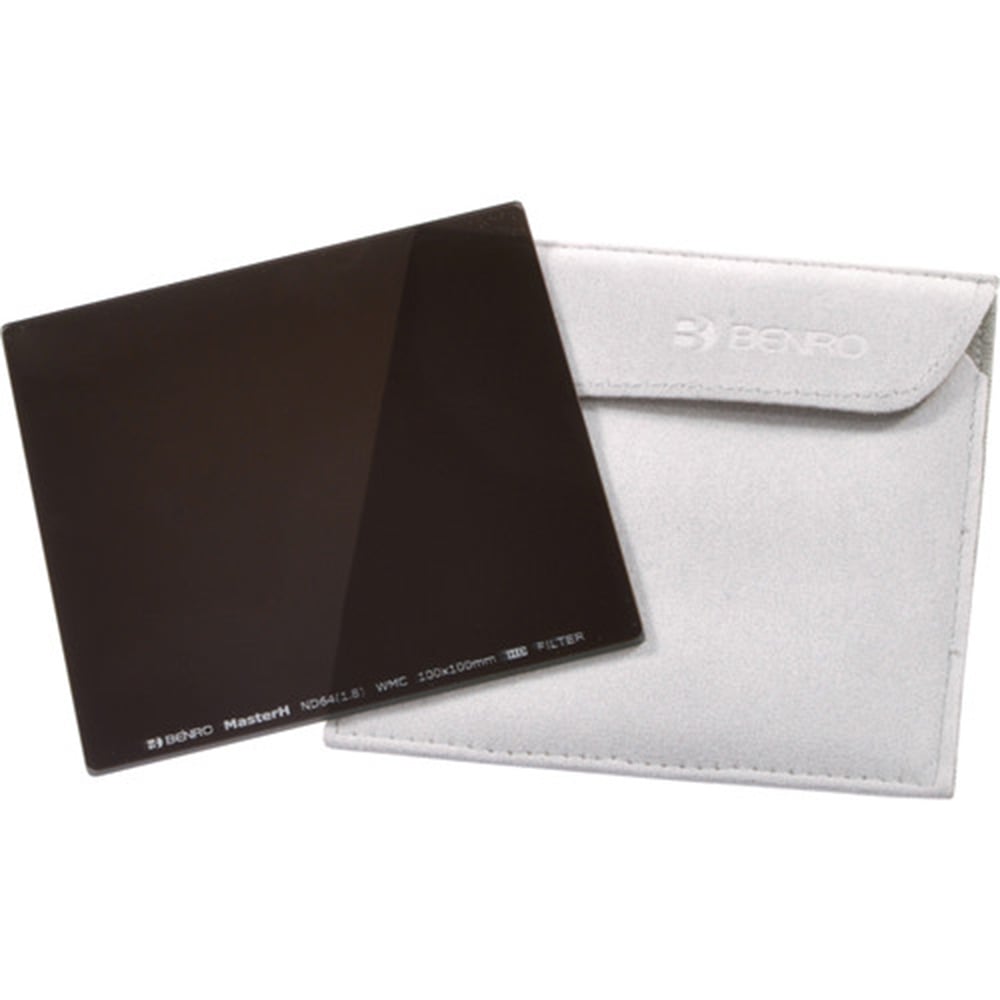 Benro 100x100mm MasterH Series ND 3.0 10-stop neutral density filter for long-exposure photography.