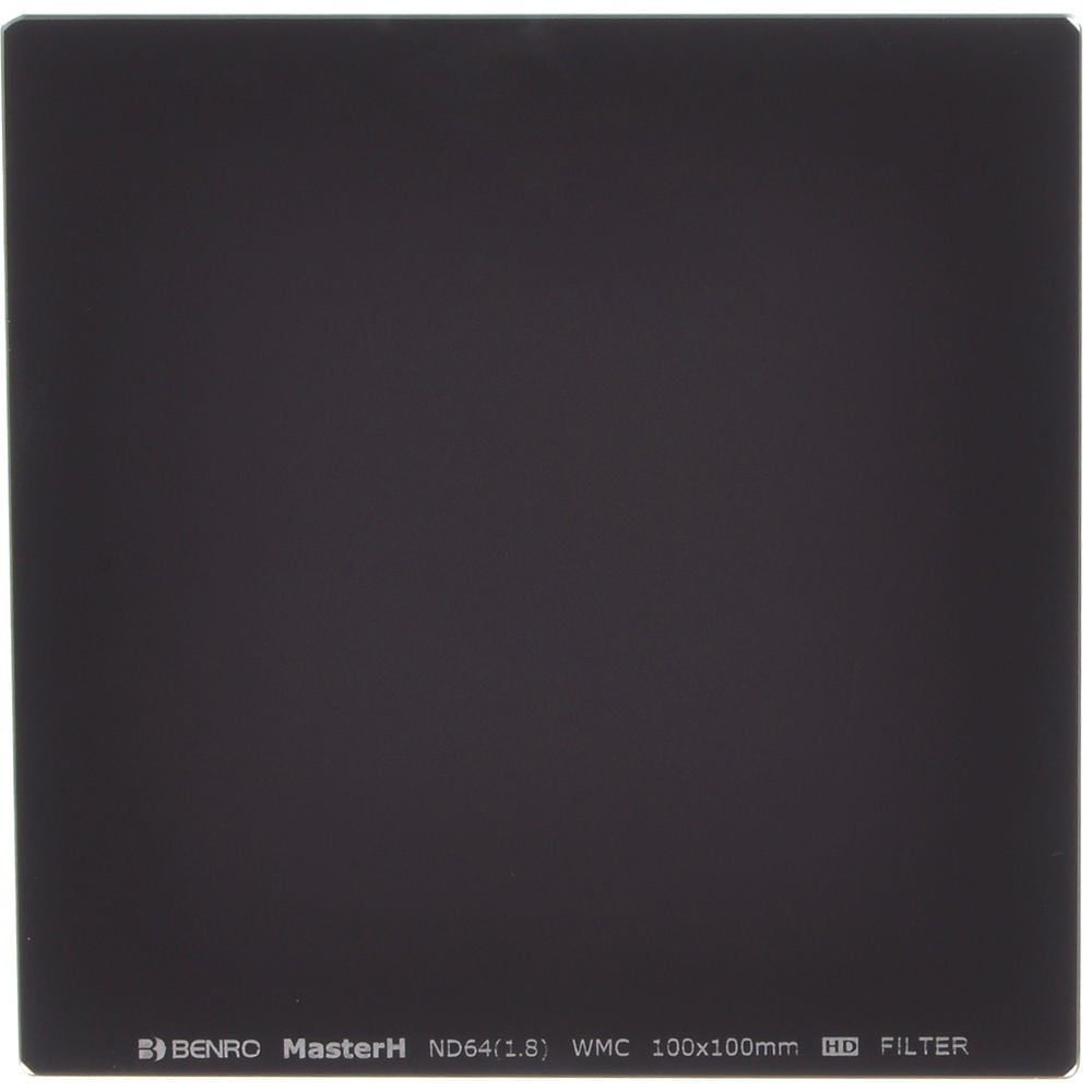 Benro 100x100mm MasterH Series ND 3.0 10-stop neutral density filter for long-exposure photography.