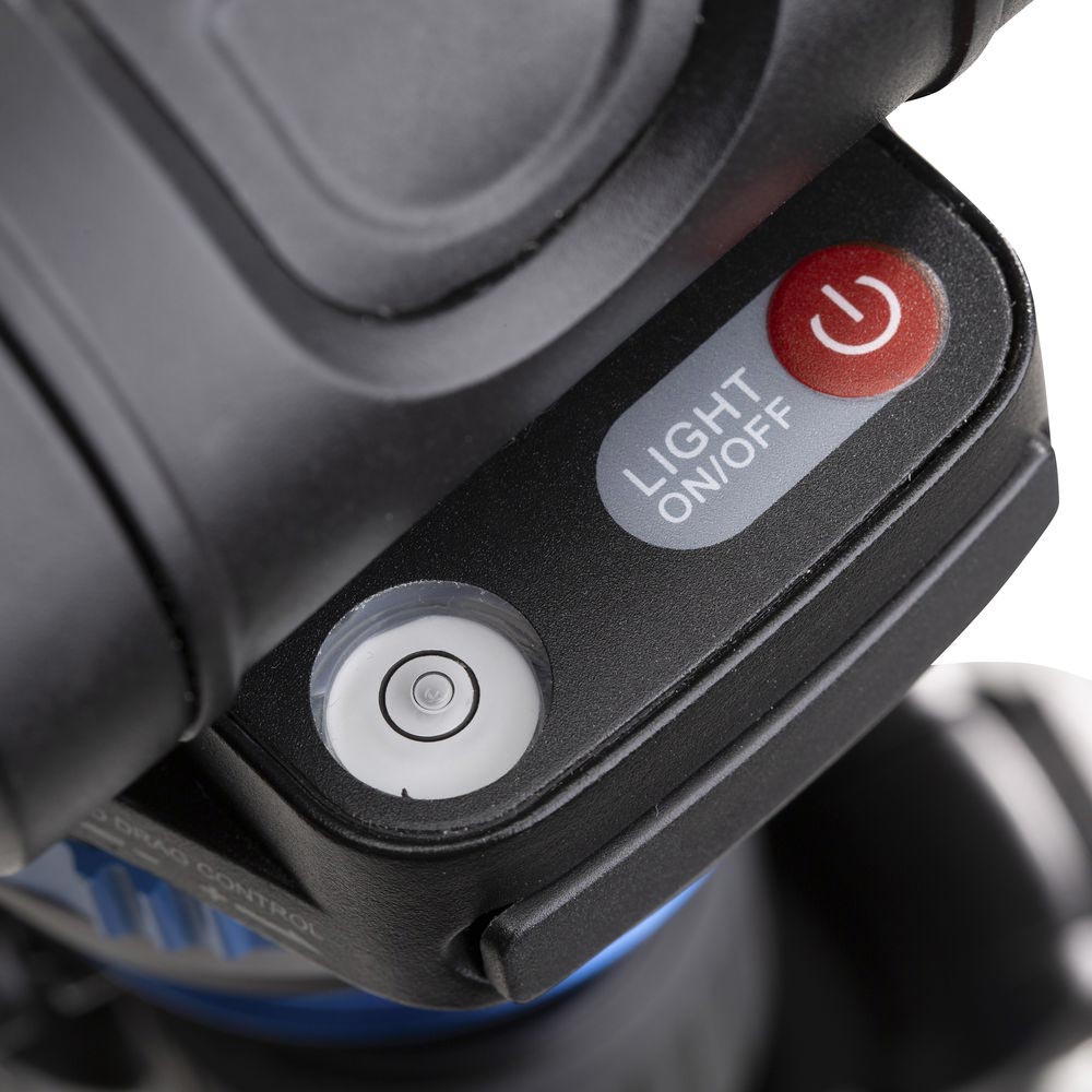 Benro A3573F aluminium tripod with flip‑lock legs and S6Pro fluid video head with pan bar.