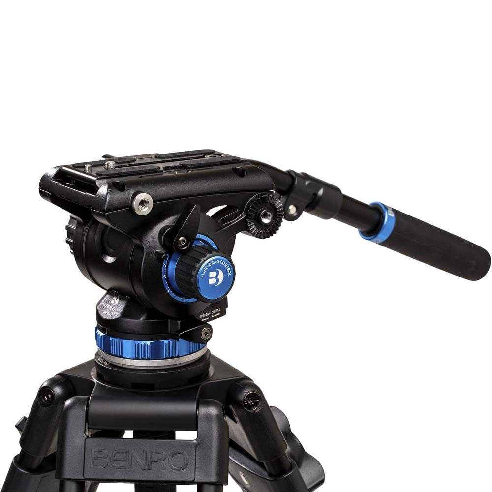 Camera tripod head with Benro branding on a white background