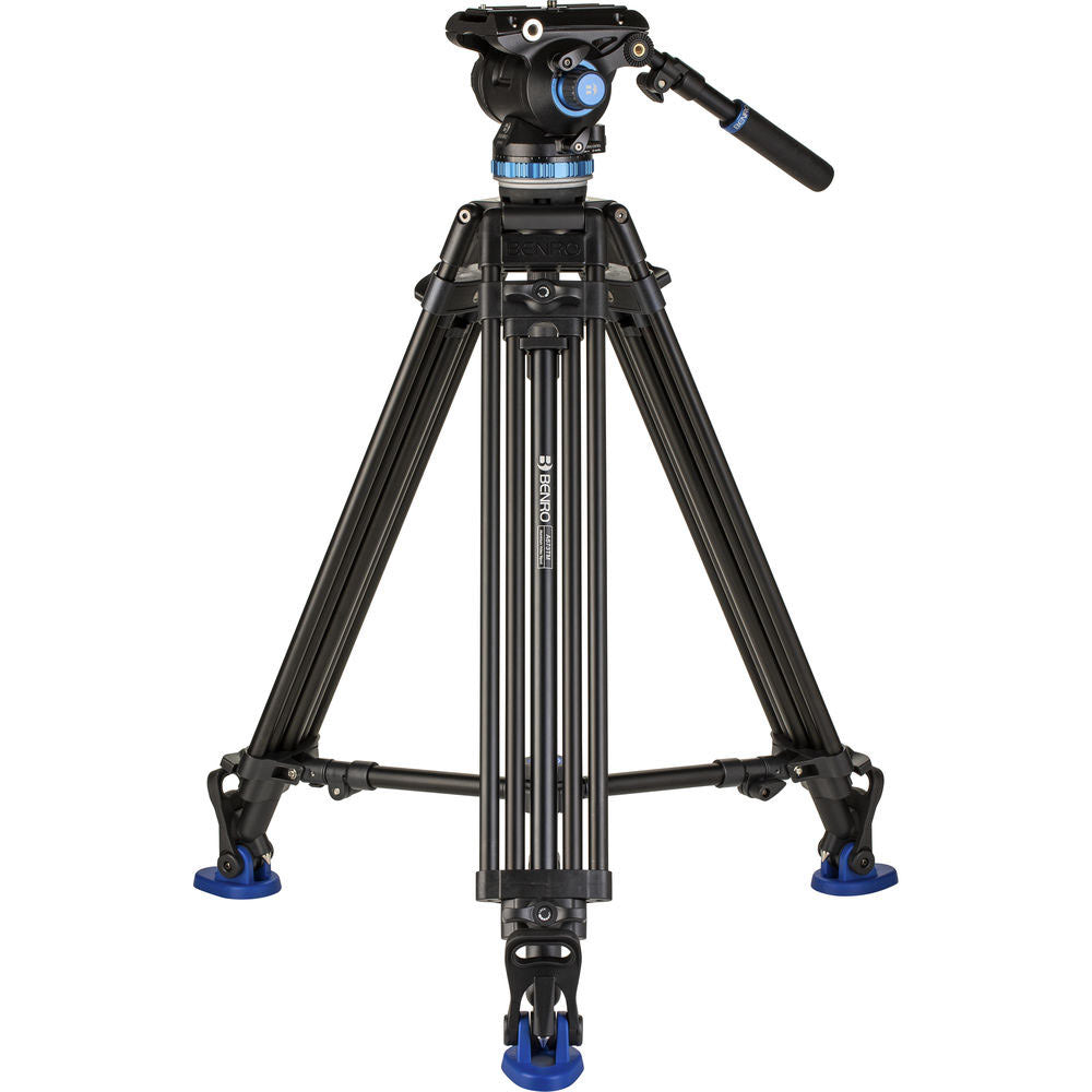 Benro A673TM Dual-Tube Aluminium Tripod with S8Pro Fluid Head for professional videography.