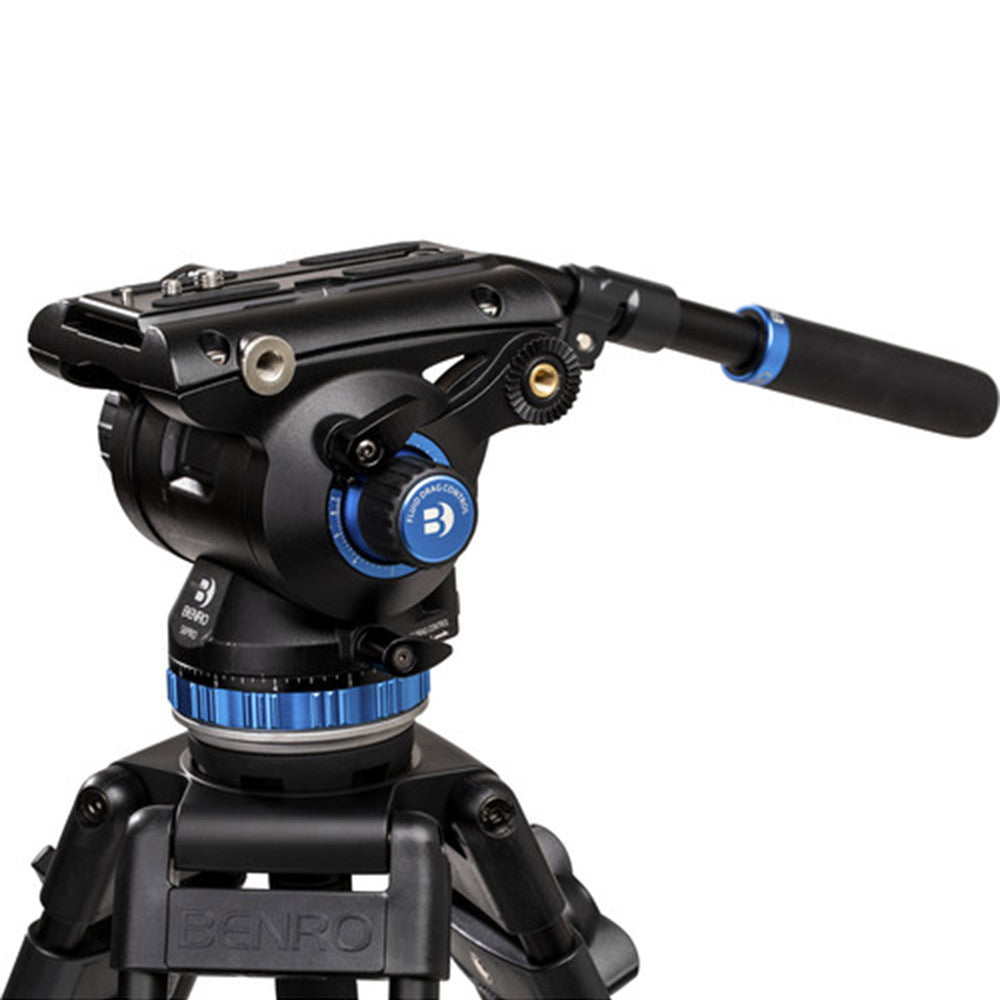 Benro A673TM Dual-Tube Aluminium Tripod with S8Pro Fluid Head for professional videography.