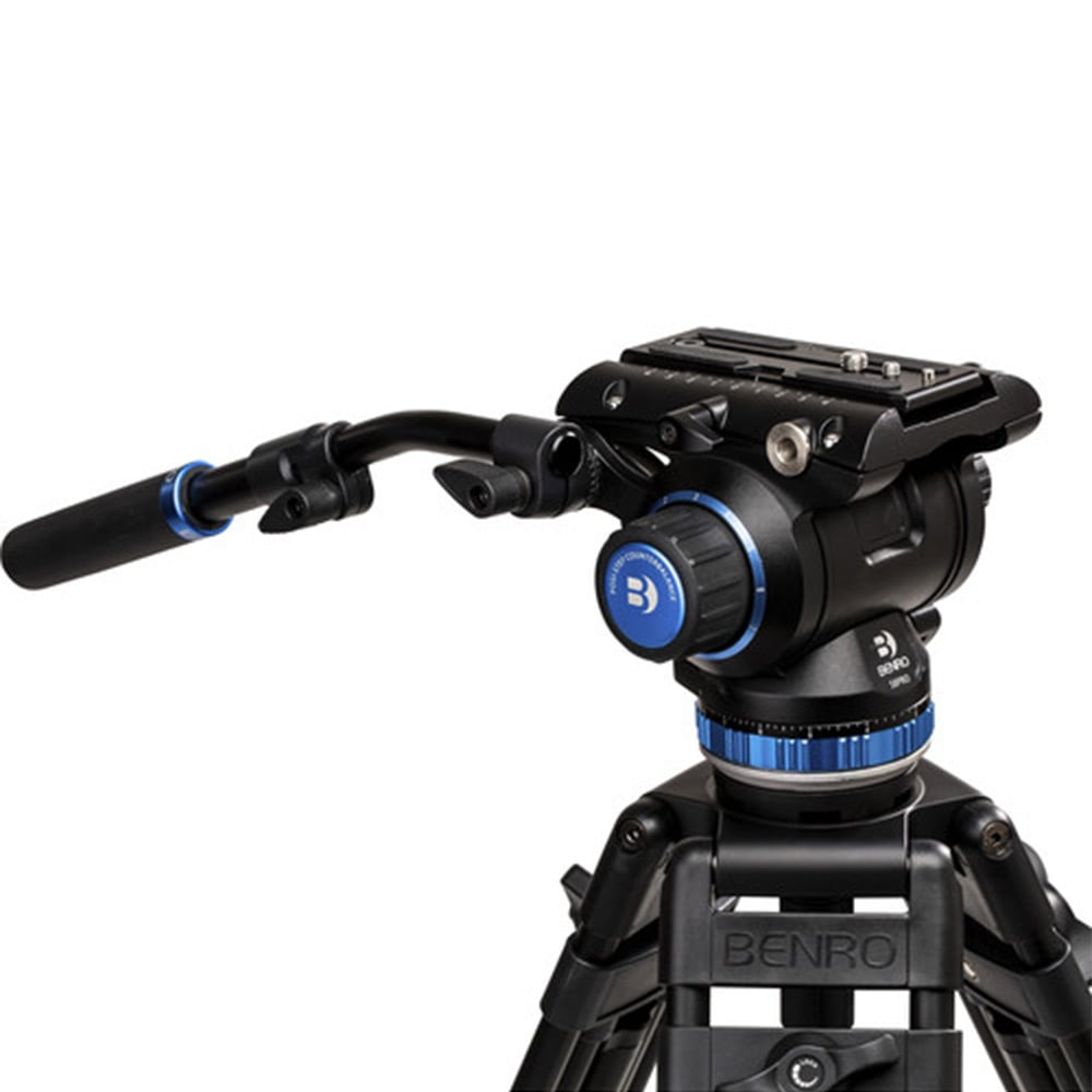 Benro A673TM Dual-Tube Aluminium Tripod with S8Pro Fluid Head for professional videography.