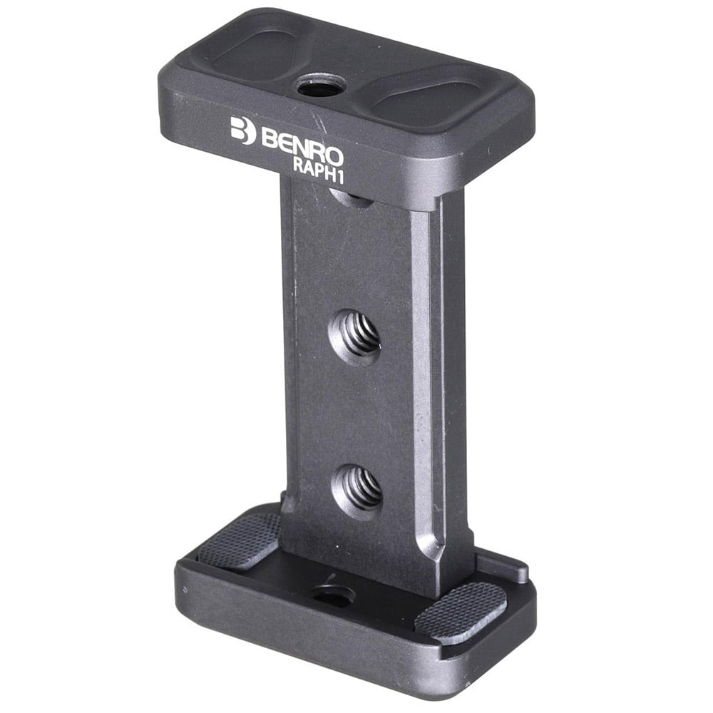 The Benro Smartphone Holder is durable and allows for various accessories to be added with the multiple 1/4-inch thread hole.
