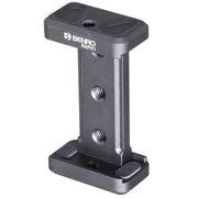 The Benro Smartphone Holder is durable and allows for various accessories to be added with the multiple 1/4-inch thread hole.