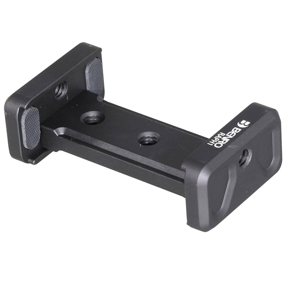 The Benro Smartphone Holder is durable and allows for various accessories to be added with the multiple 1/4-inch thread hole.