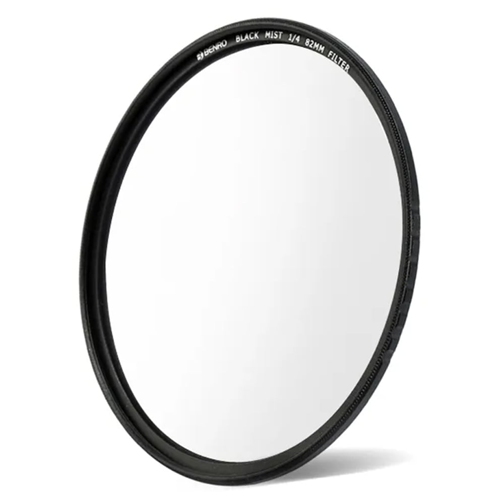 Benro 82mm Black Mist 1/4 Filter – softens highlights and reduces contrast for a cinematic look, perfect for portraits and creative filming.