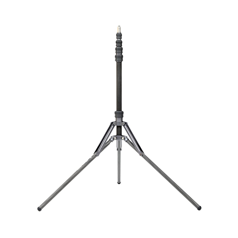 Benro Livestream Stand tripod for smartphones, compact foldable design, 690 g weight, 2 kg load, adjustable 87.5–220 cm height, doubles as light stand.