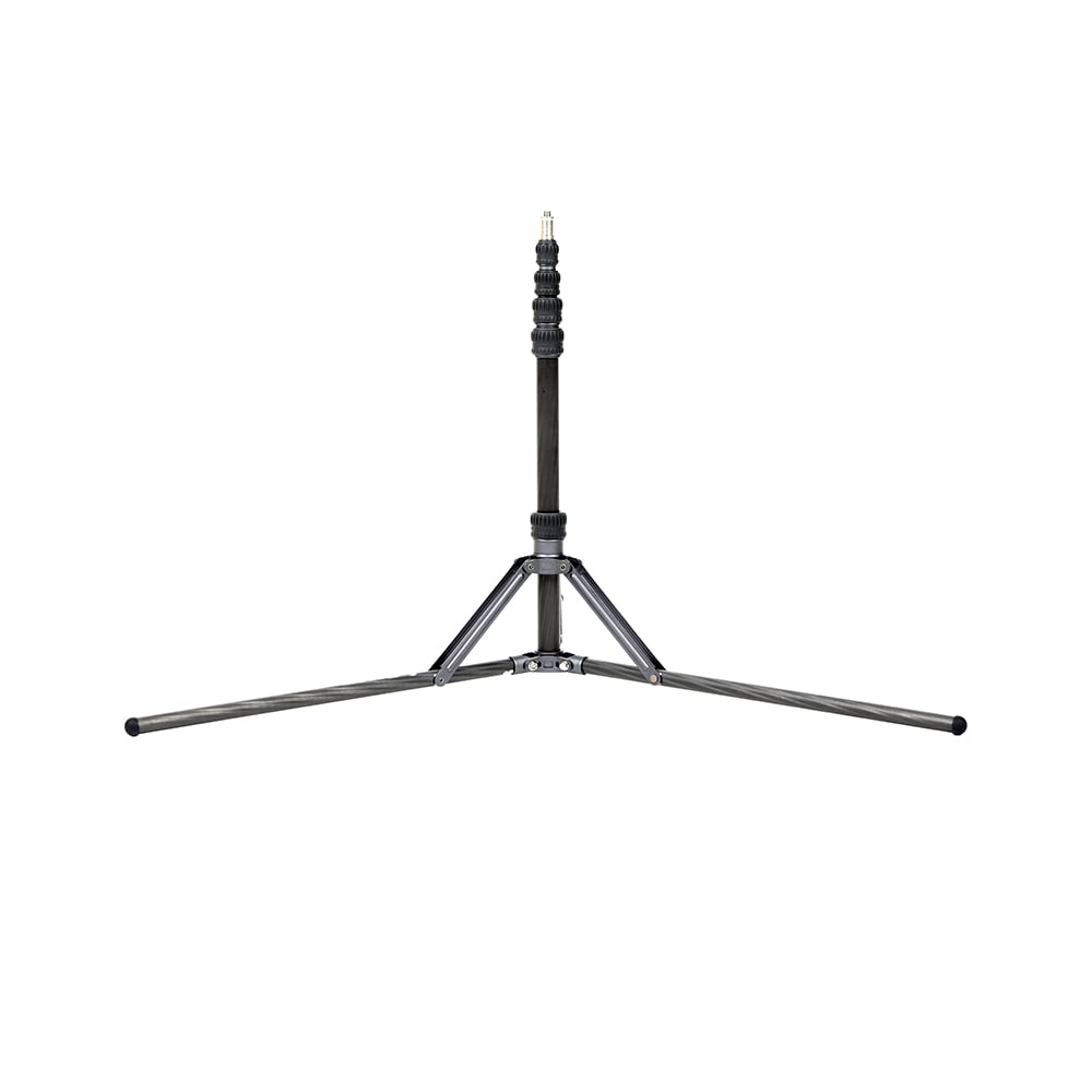 Benro Livestream Stand tripod for smartphones, compact foldable design, 690 g weight, 2 kg load, adjustable 87.5–220 cm height, doubles as light stand.