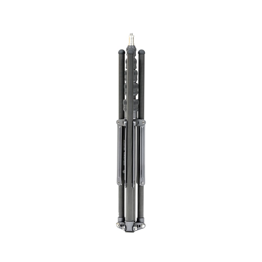 Benro Livestream Stand tripod for smartphones, compact foldable design, 690 g weight, 2 kg load, adjustable 87.5–220 cm height, doubles as light stand.