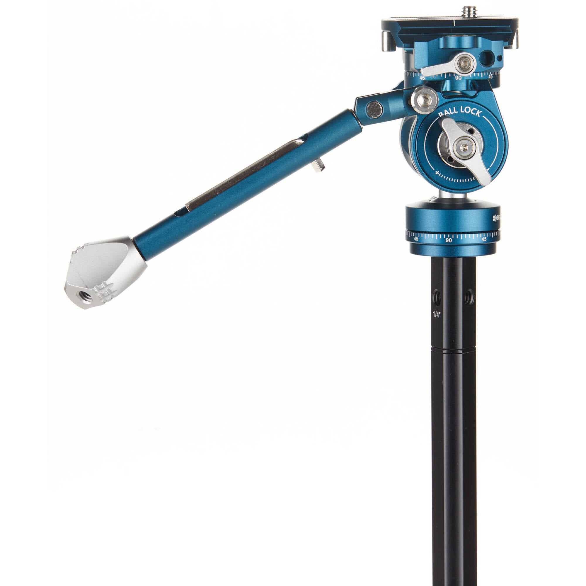 The tripod is designed for content creators, it features a durable aluminium build, a quick setup, and a flexible hybrid head for smooth capturing.