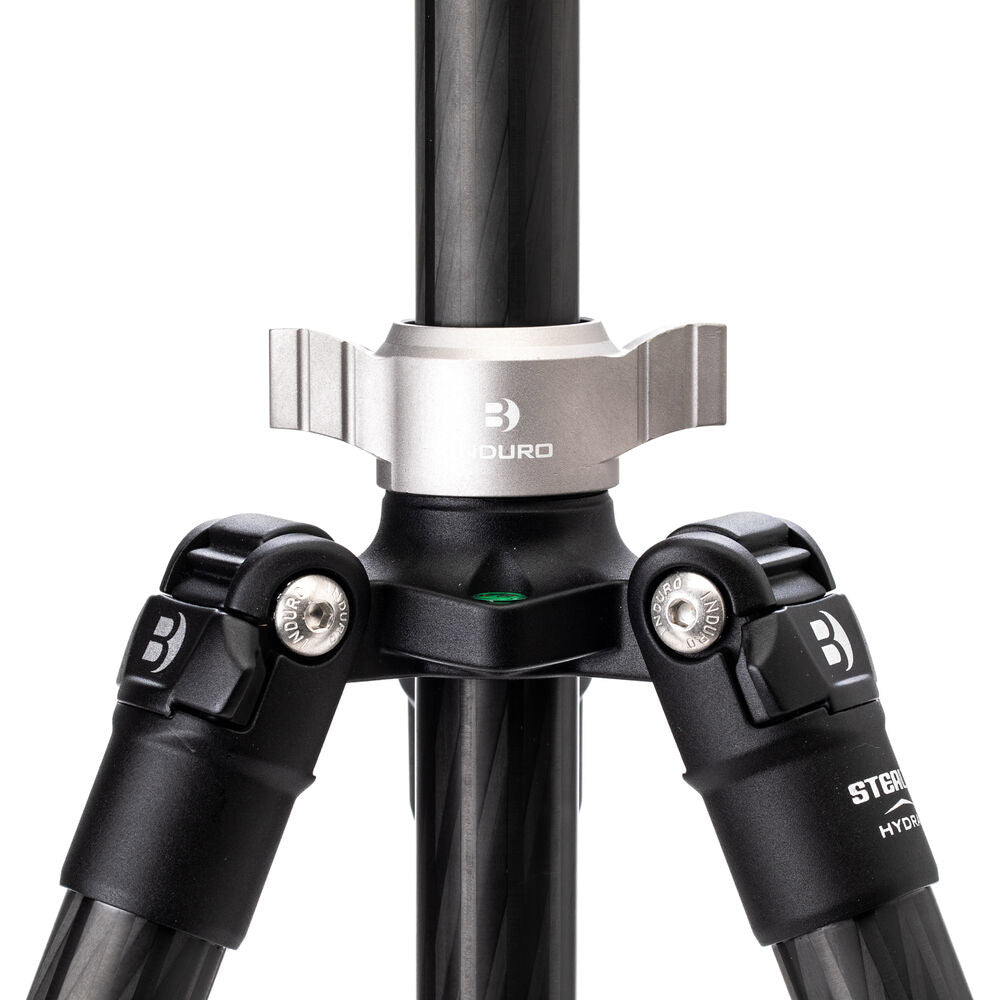 Benro Induro Hydra 2 Waterproof Carbon Fibre Tripod, lightweight, strong, and weather-resistant support for outdoor photography.